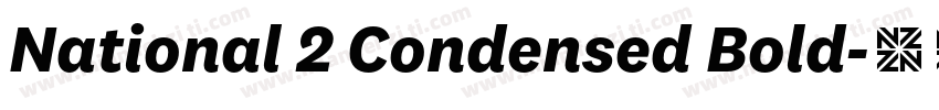 National 2 Condensed Bold字体转换